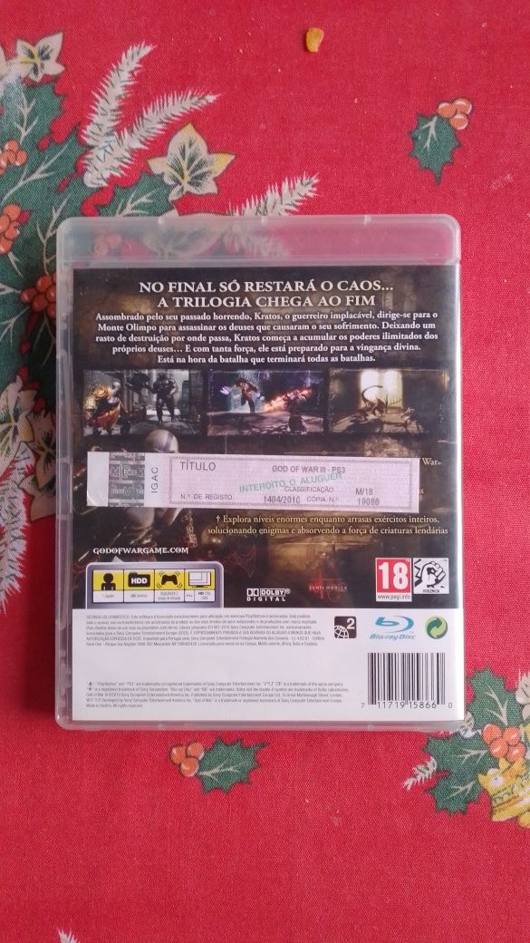 Jogo "God of War 3" PS3