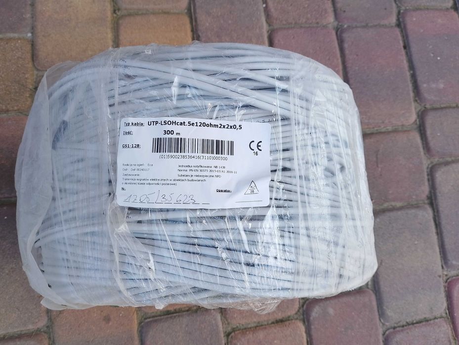 Kabel sieciowy Utp-lsohcat5e120ohm2*2*0,5 300m