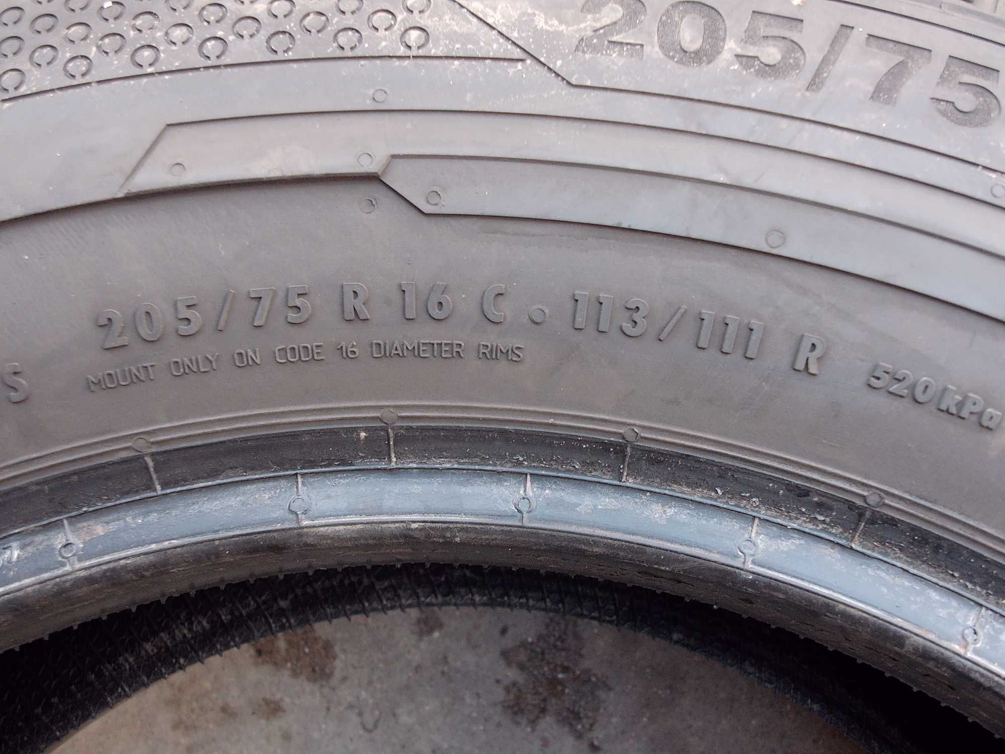 Continental ContiVanContact100  205/75/16C 110/108R jak nowe!