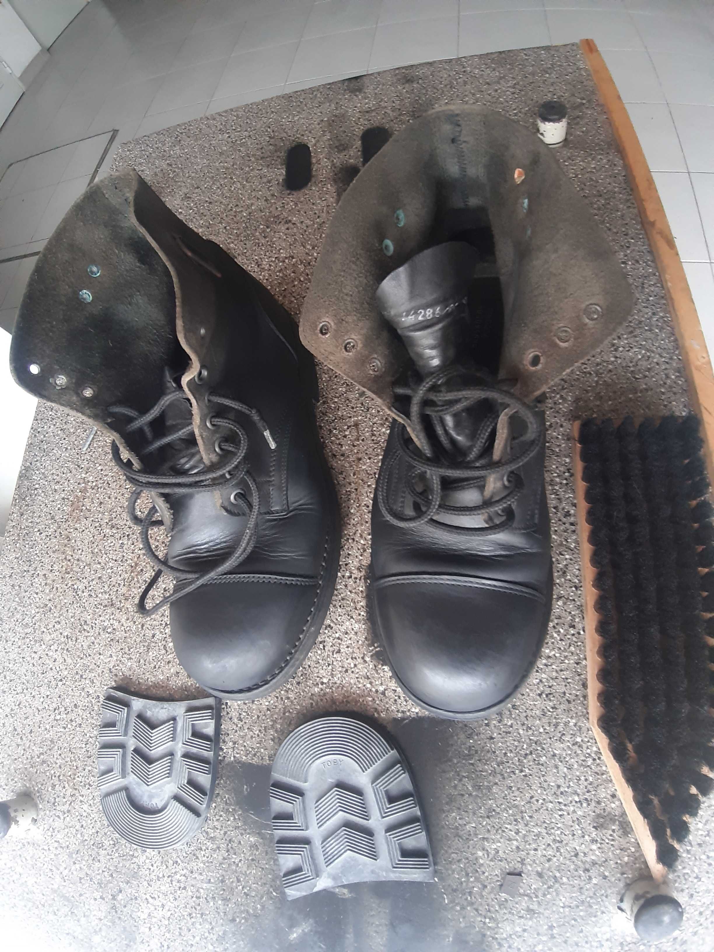 Bota militar, marinha 42 oferta escova e tacões