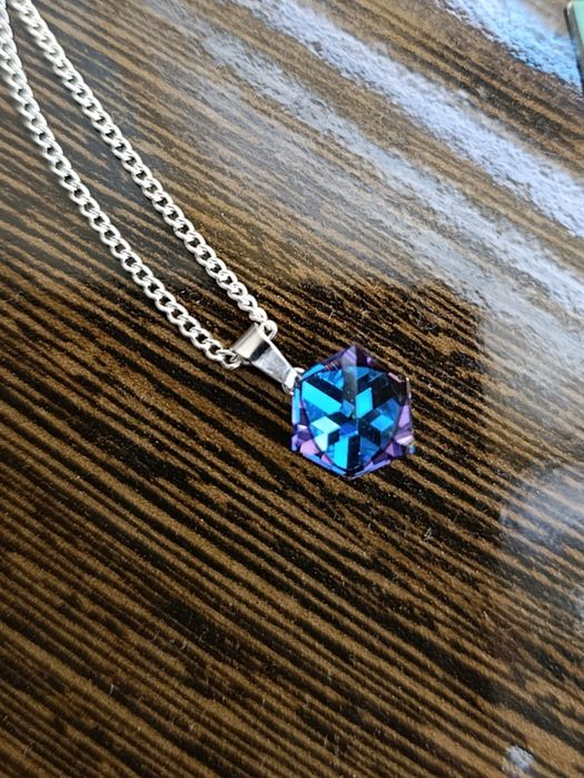 Підвіска Swarovski зі срібним ланцюжком 45 см.