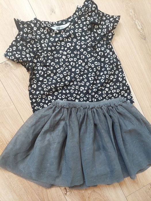 Komplet dla dziewczynki h&m 98/104