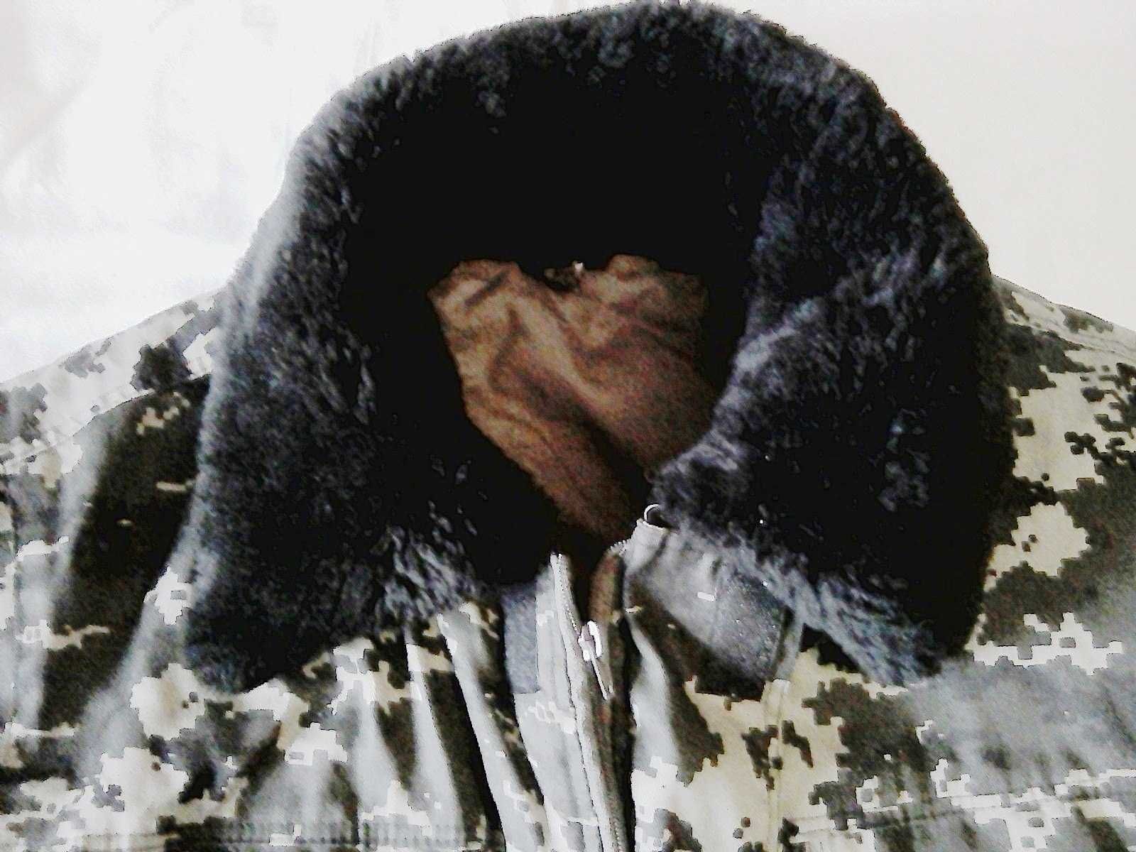 Куртка зимова з міховим комром (розмір 48-50)