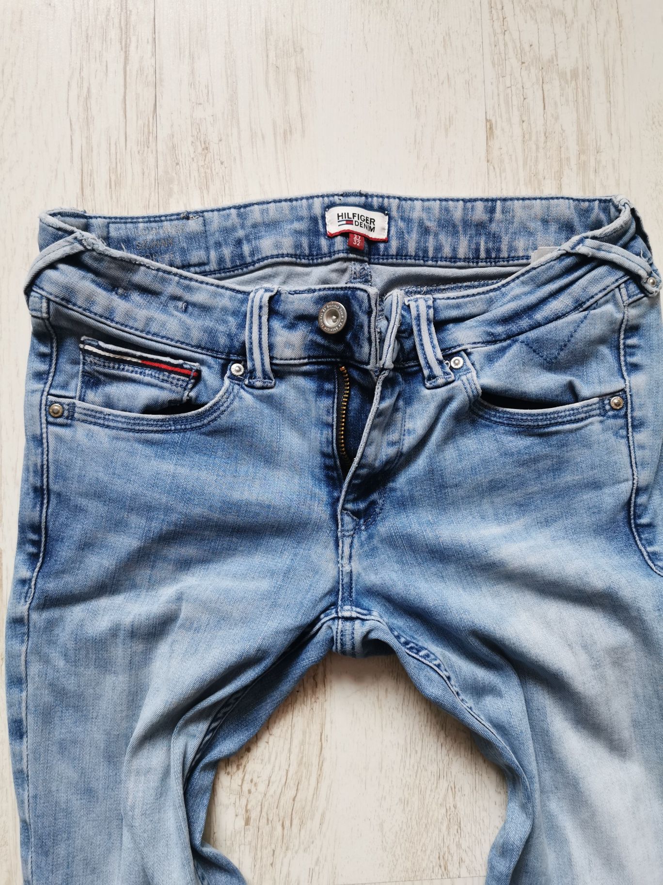 Spodnie jeansowe Tommy Hilfiger denim r 27/32 jeansy low rise skinny