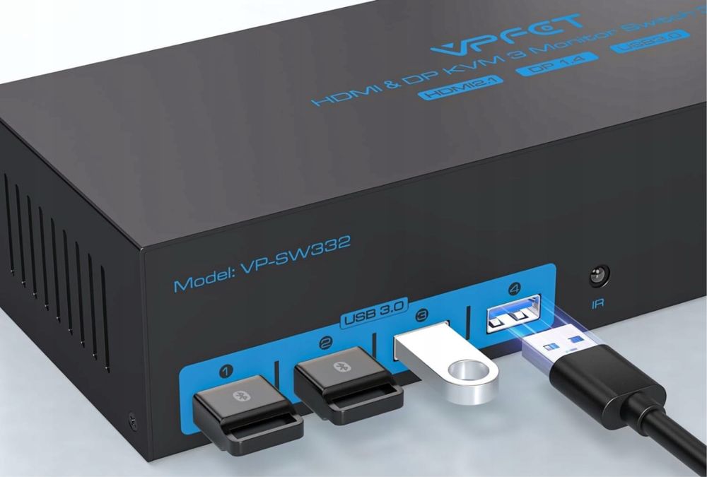 Przełącznik KVM AILVLVNG VP-SW332 8K60Hz 3xPC