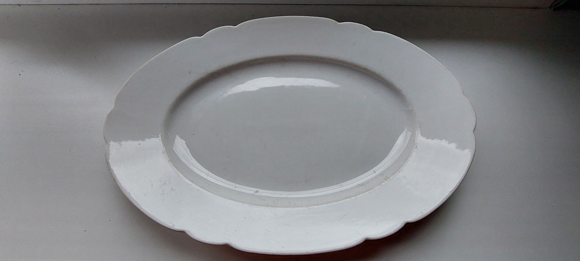Stary półmisek talerz porcelana owalny czasy PRL-U duży 33 cm