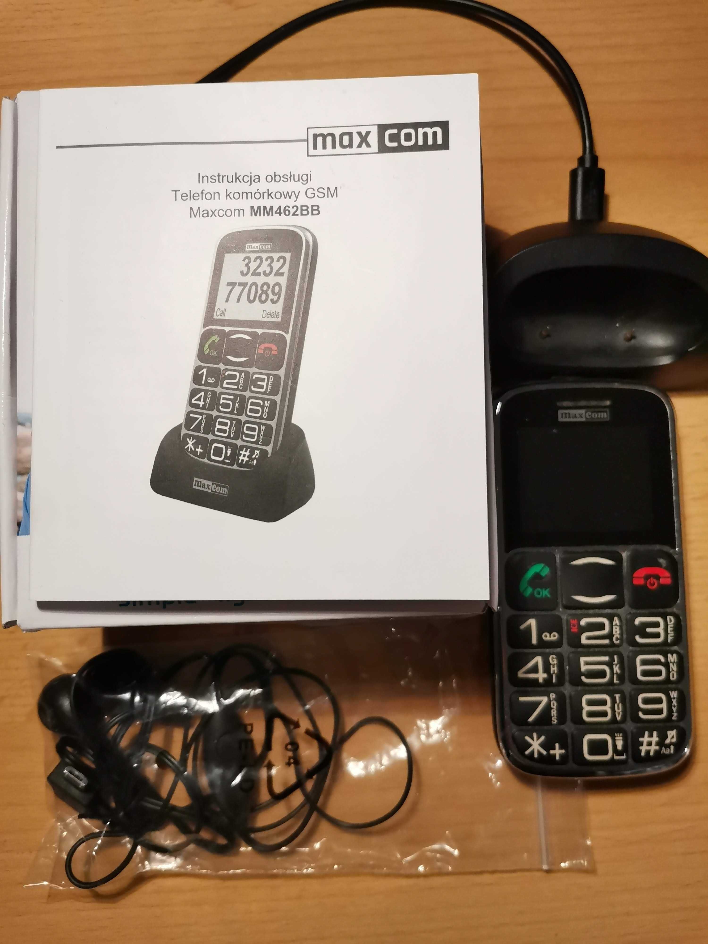 Maxcom mm462bb telefon dla emerytów duże przyciski (cena sklep 120pln)