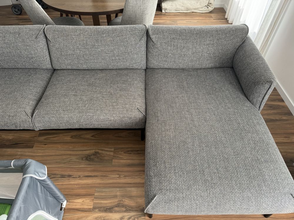Sofá Cinzento IKEA com Chaise Longue (Ótimo Estado)