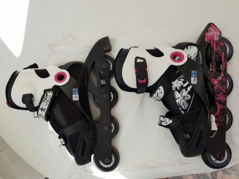 Patins em linha de senhora