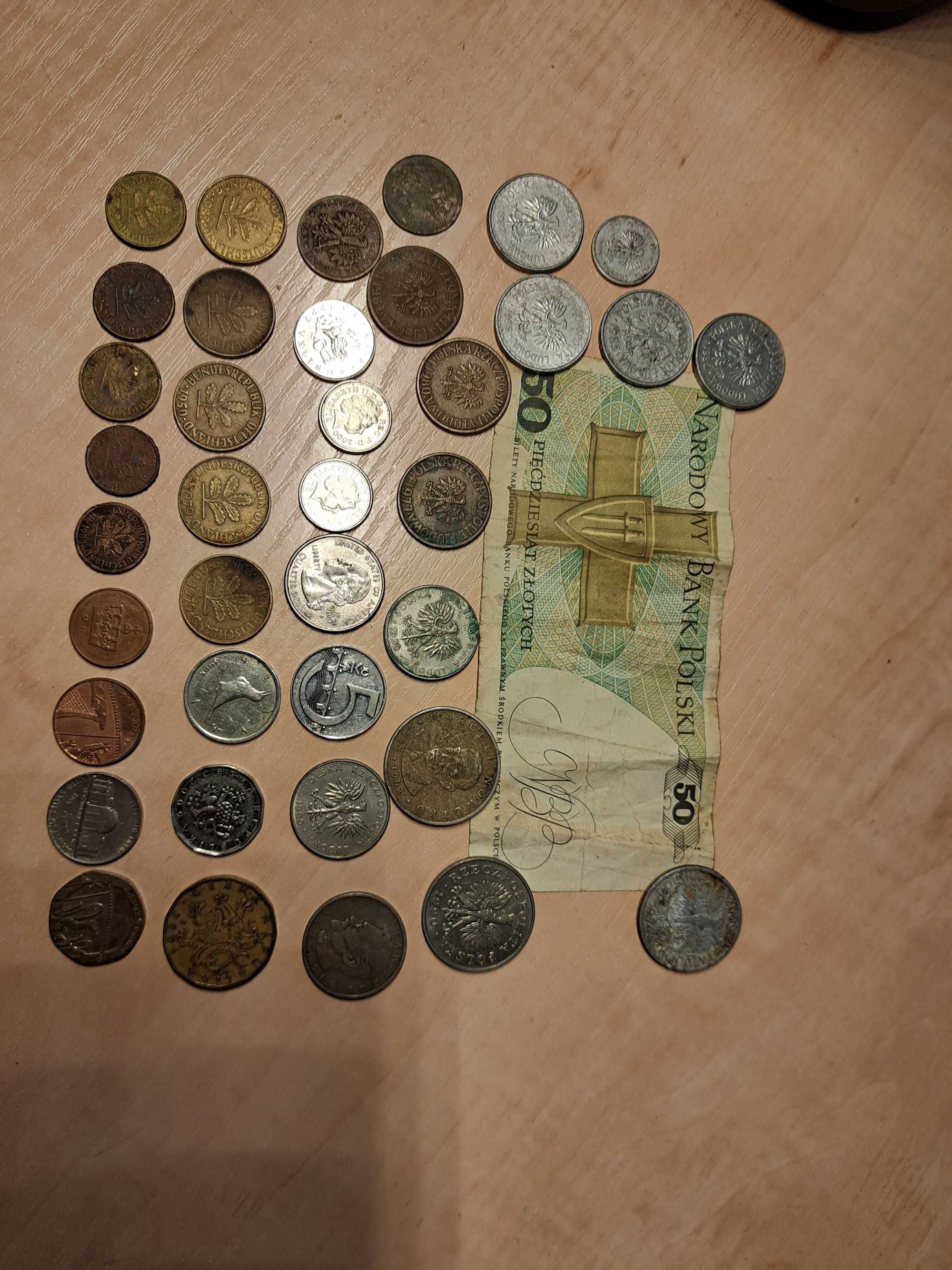 Stare monety, pieniadze, zł,pfenning, itp. Zestaw