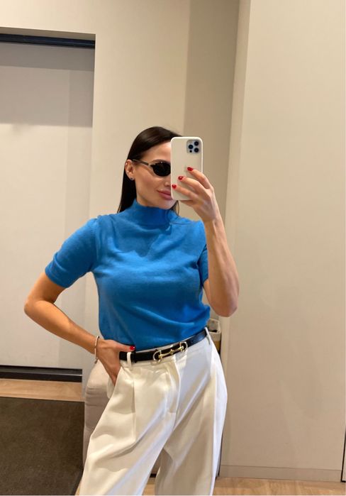 100 % кашемір гольф светр S/M cos massimo