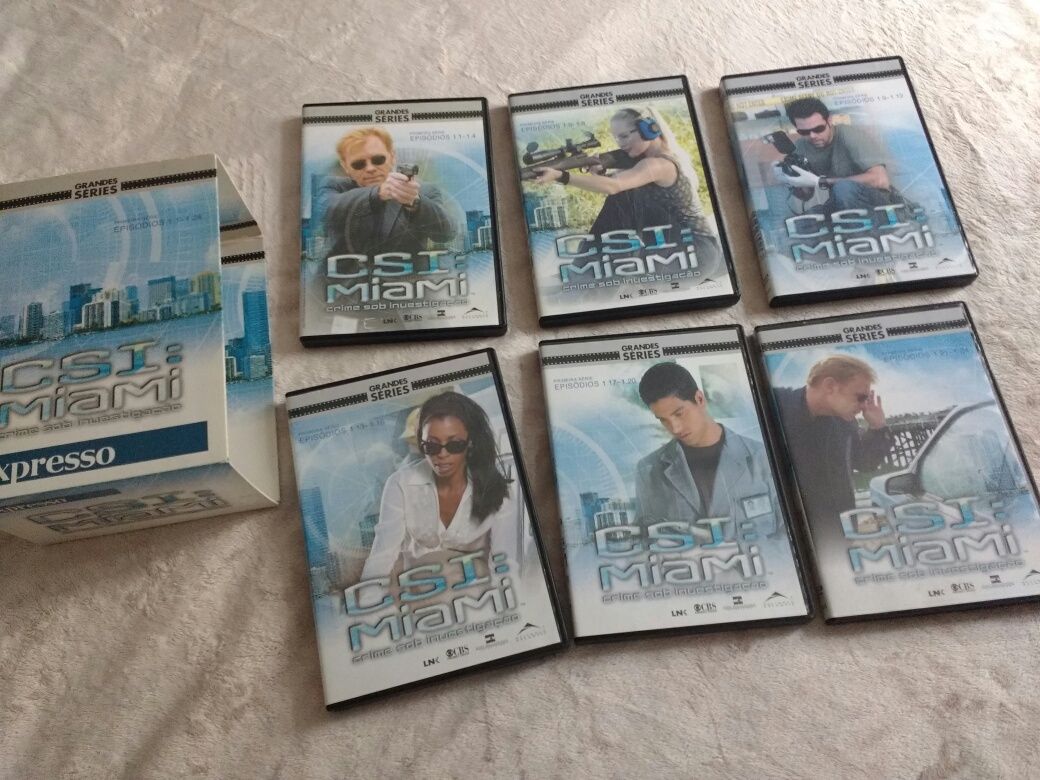 CSI Las Vegas e CSI Miami temporadas completas em DVD