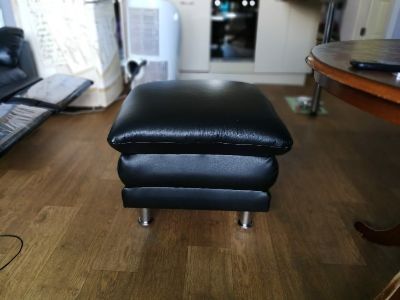 Диван шкіряний реклайнер, кресло реклайнер, пуф