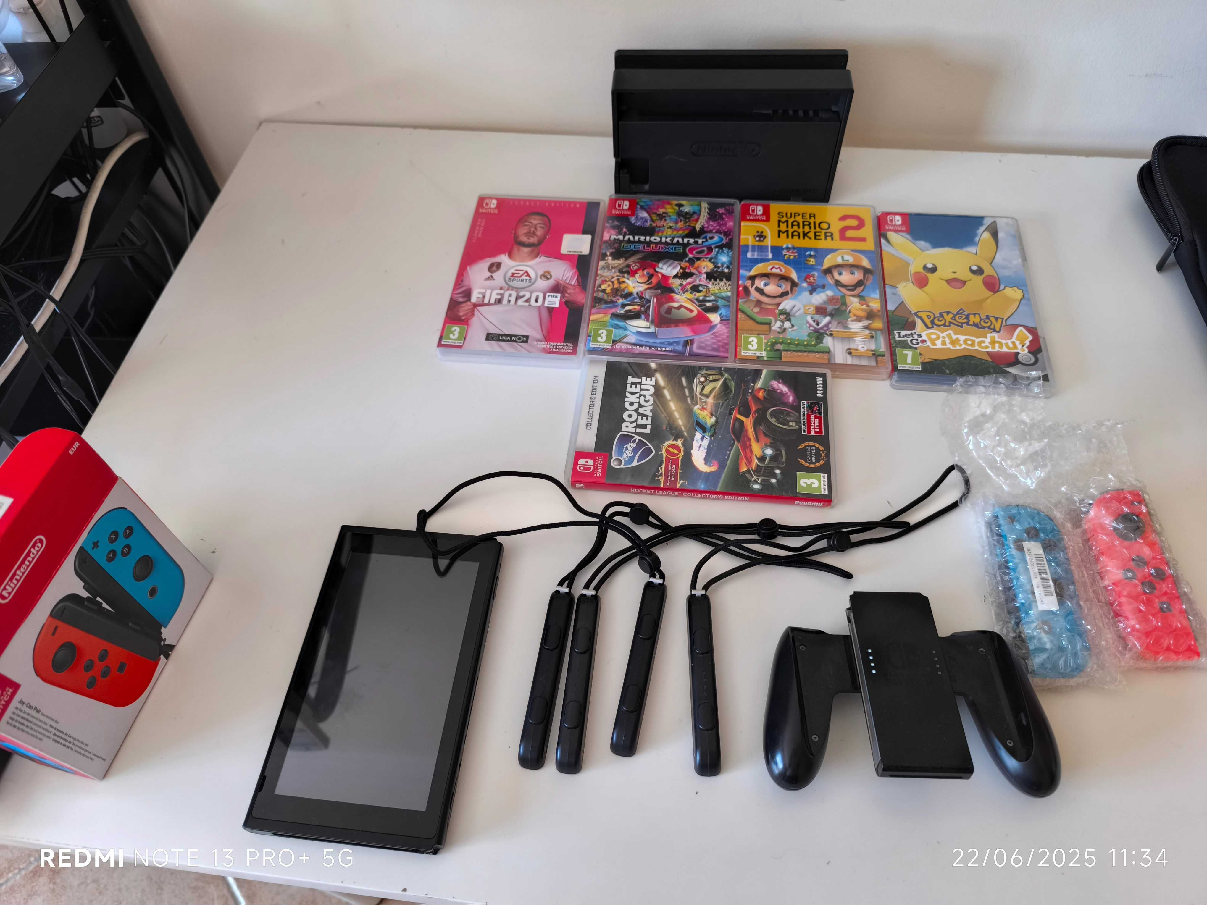 Nintendo Switch – Usada como Nova + 5 Jogos!