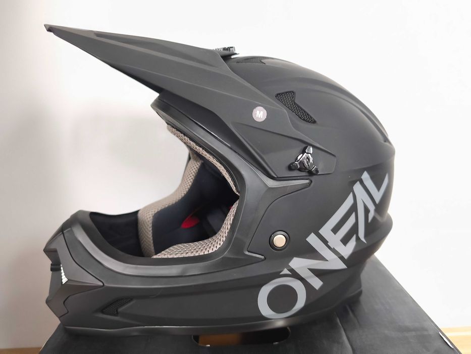 Kask O'NEAL sonus helmet solid black M fullface, worek