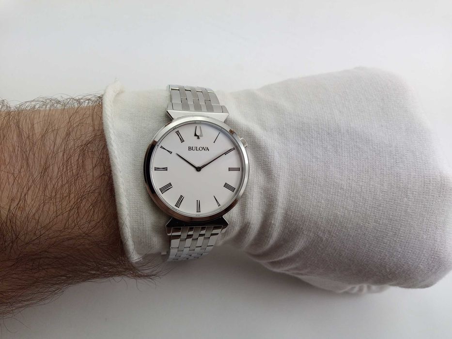 Супертонкие мужские часы BULOVA Regatta 96A232, сапфировое стекло