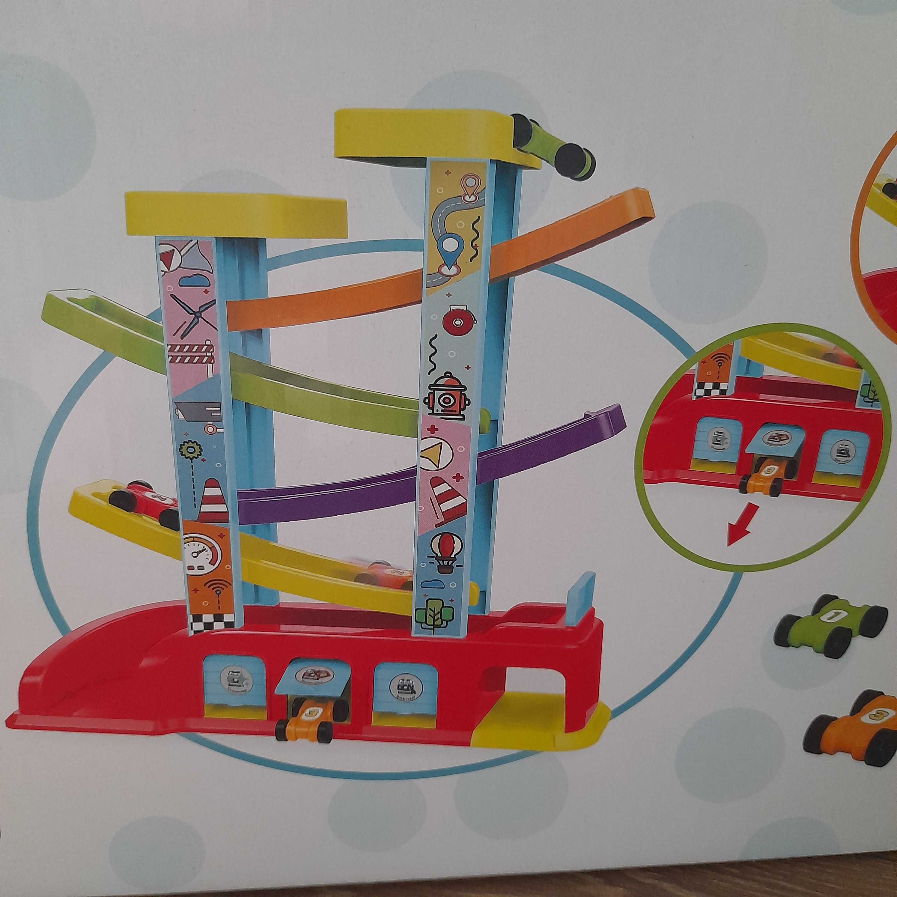 NOWE! Tor samochodowy zjeżdżalnia garaż dziecko zabawka samochody