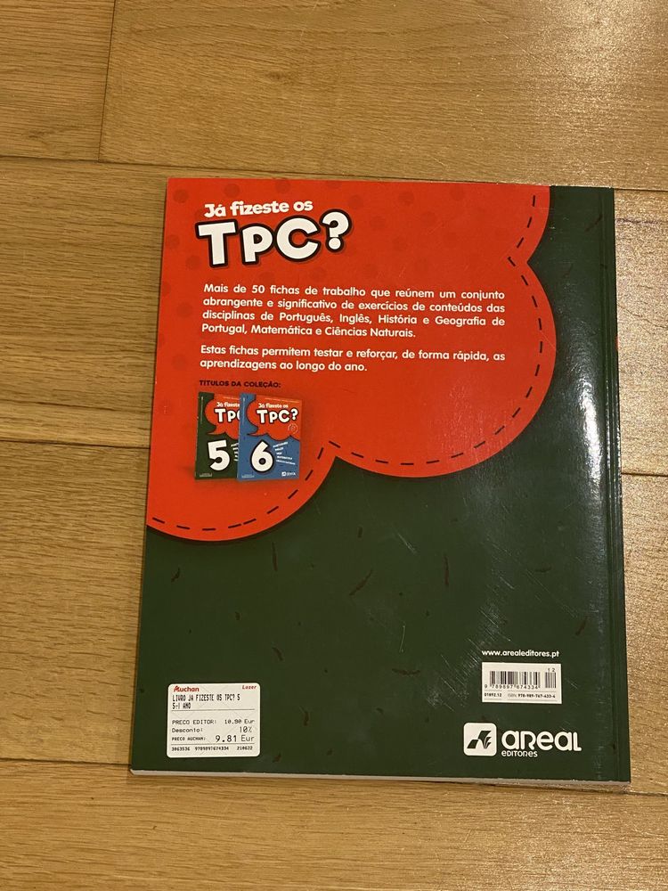 Livro de Exercícios 5 ano: “Já fizeste os TPC?”