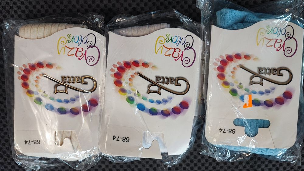 3x Gatta rajstopy chłopięce 68-74cm chłopiec