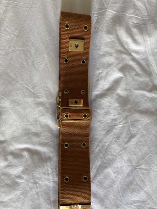 Cinto camel Christian Dior