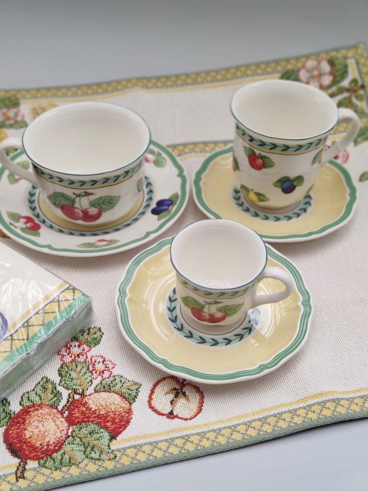 Villeroy&Boch french garden тарілки, чашки, посуд