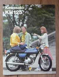 Motor Kawasaki KH 125 prospekt wydanie angielskie