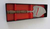 Talher lâmina e serrilha, cabo madeira, c/ 23 cm da Solar - Staineless