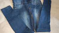 Jeansy wsuwane jegginsy niebieskie granatowe rozmiar S 36