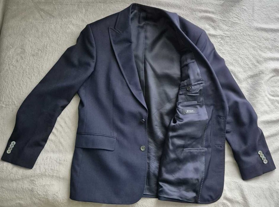 Elegancka marynarka Bytom, 100% wełna włoska, rozmiar 176/108/96