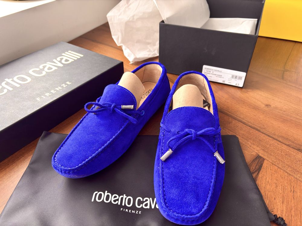 Мокасини замшеві Roberto Cavalli 43р оригінал