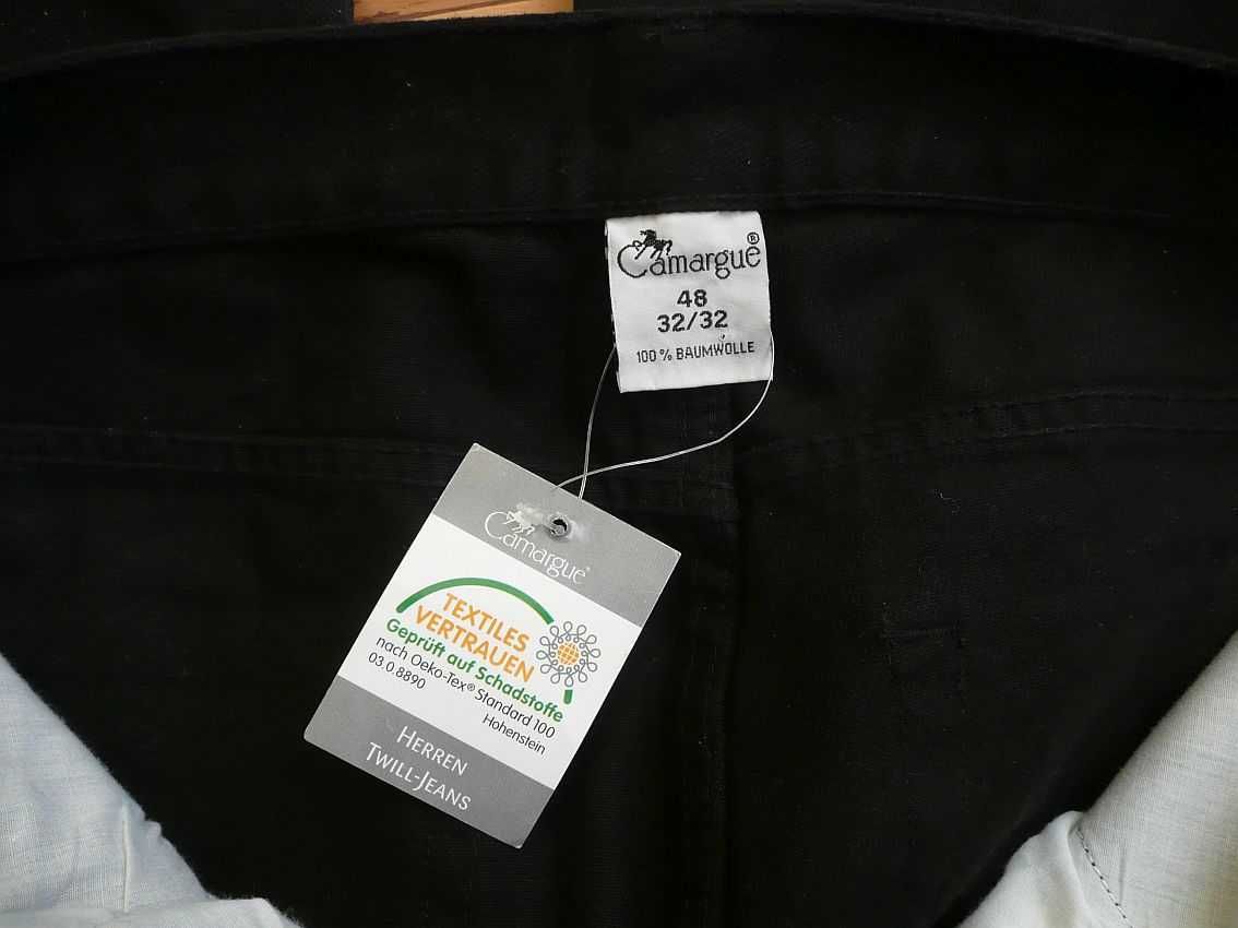 spodnie dżinsowe jeans CAMERGUE czarne r. 32/32 W32 L32