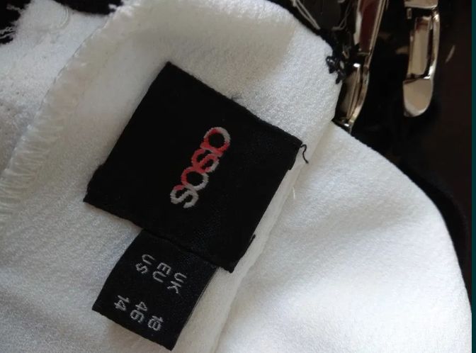 Sukienka rozkloszowana z pianki dla puszystej wesele Asos L 46 XL 48