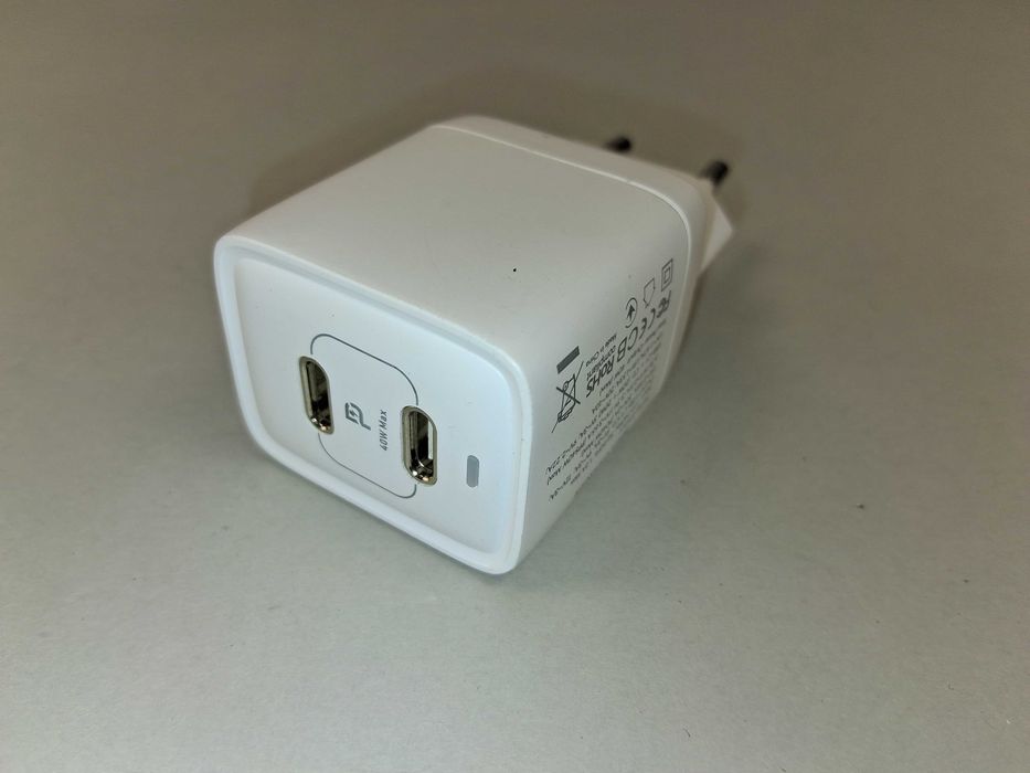 N246 Ładowarka Sieciowa 40W PD PPS USB-C Podwójne Szybkie Ładowanie