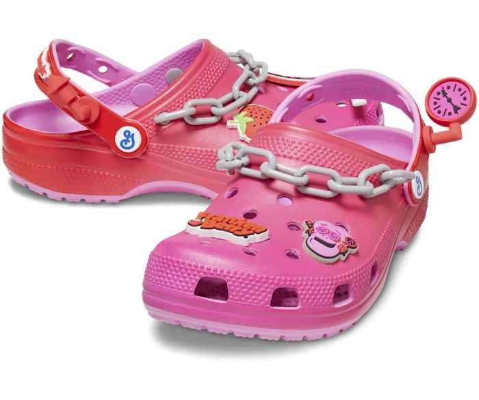 Сабо Crocs з веселими підвісками Jibbitz, W7, W8