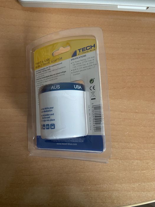 Adaptador tomadas - NOVO, SELADO