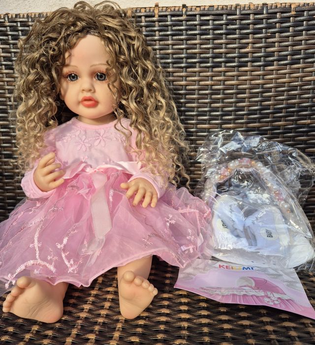 Reborn Лялька анатомічна кучерява реборн Нова