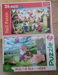 Puzzle maxi 24 Trzy małe świnki oraz 20 Bolek i Lolek