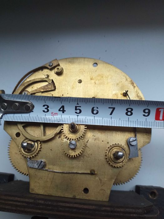 Unikatowy mechanizm zegara kominkowego Lenzkirch data 21 maj 1876 rok