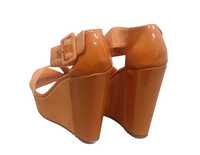 Najmodniejsze Koturny Wedges Wiosna/Lato Rozm. 40 Orange