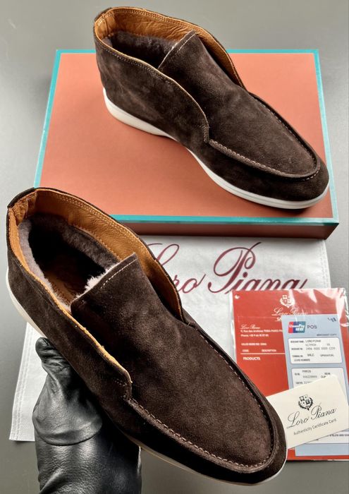 Лофери Loro Piana чоловічі утеплені лофери лоро піана утеплені