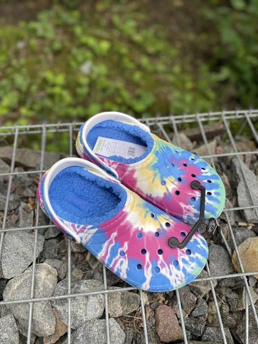 РОЗПРОДАЖ Утеплені крокси Crocs зимові тапки капці голубі Оригінал