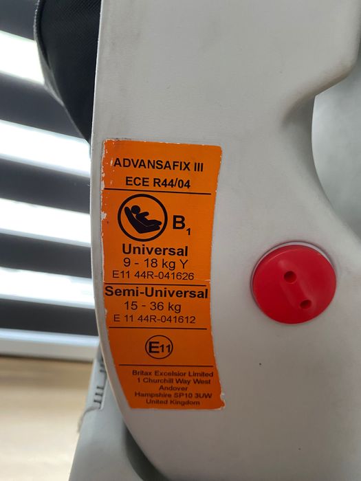 Fotelik samochodowy Britax advansafix III 9-36kg
