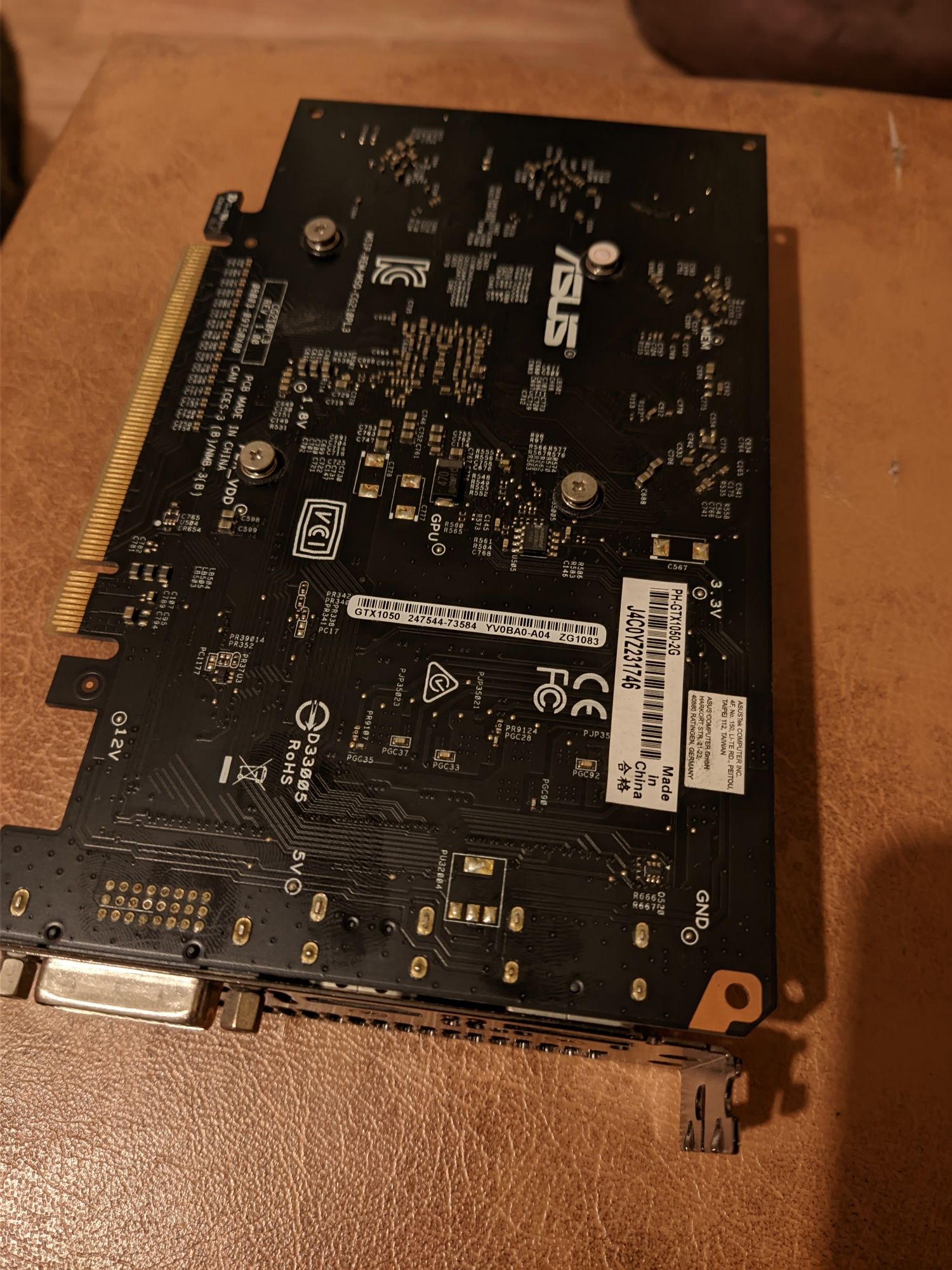 Відеокарта Asus GeForce GTX1050 2048Mb