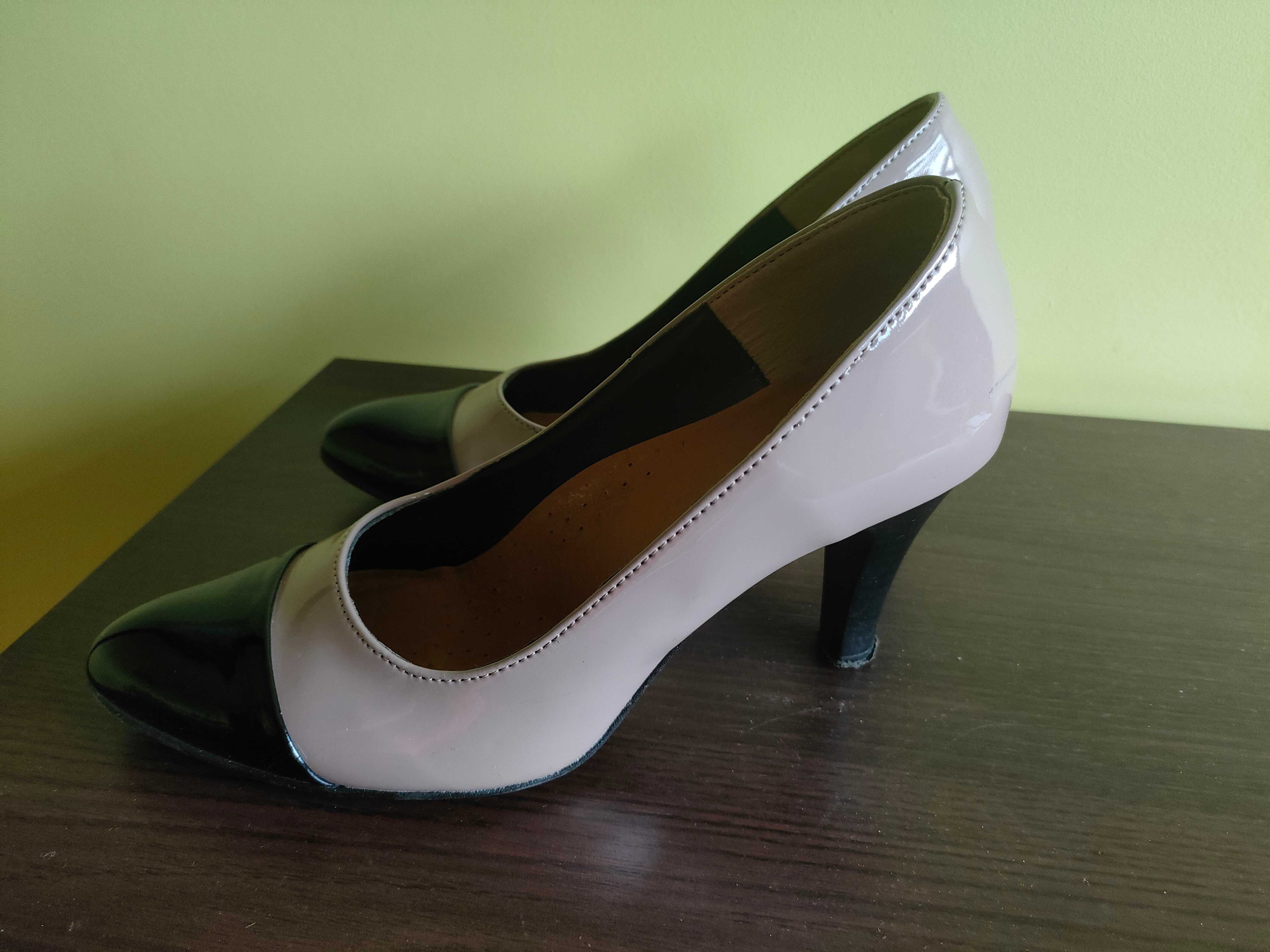 Czółenka na obcasie, buty na obcasie, rozmiar 39