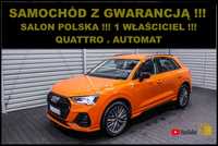 Audi Q3 S-LINE + 4x4 + S-tronic + Salon POLSKA + 1 Właściciel + Serwis AUDI
