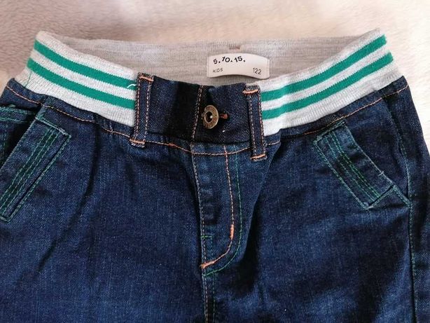 Spodnie jeansowe dla chłopca r.122 jak nowe 5 10 15