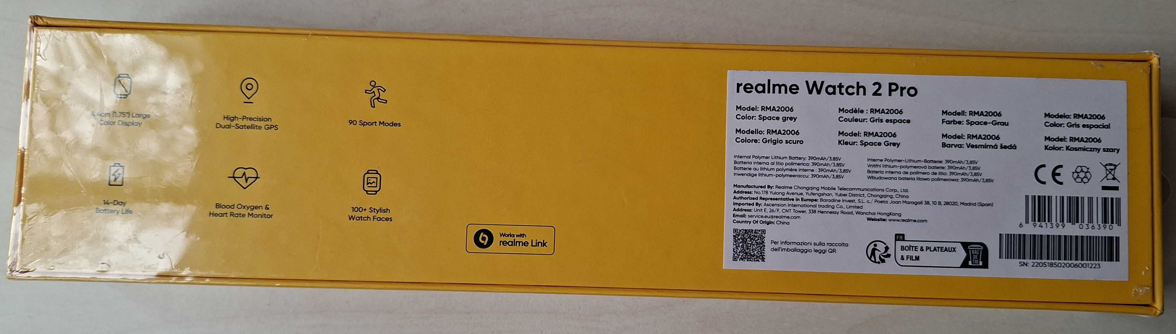 Realme watch 2 PRO - nowy, fabrycznie zapakowany smartwatch