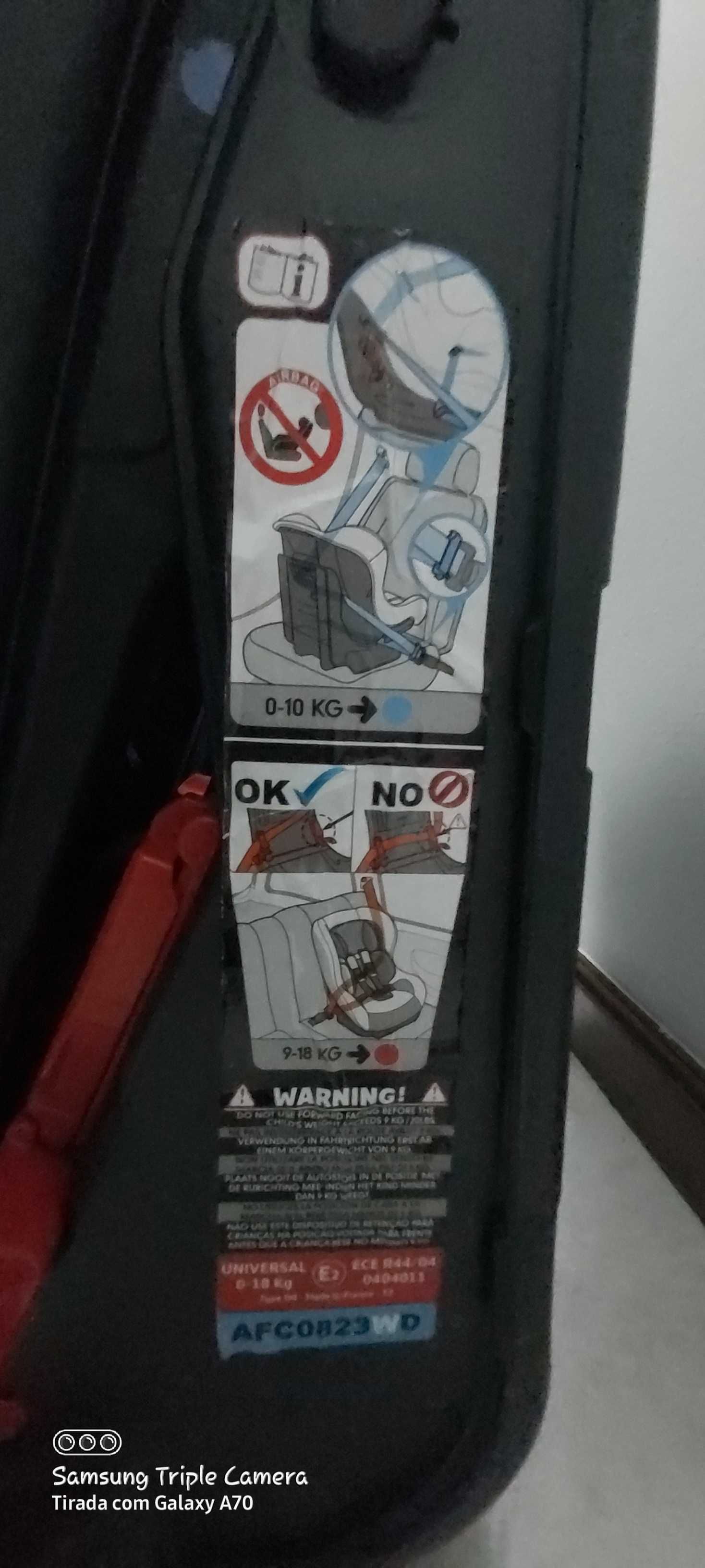 Cadeiras auto grupo 0 até ao grupo 2