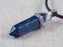 LAPIS LAZULI naturalny minerał naszyjnik kamień sopelek czakry reiki
