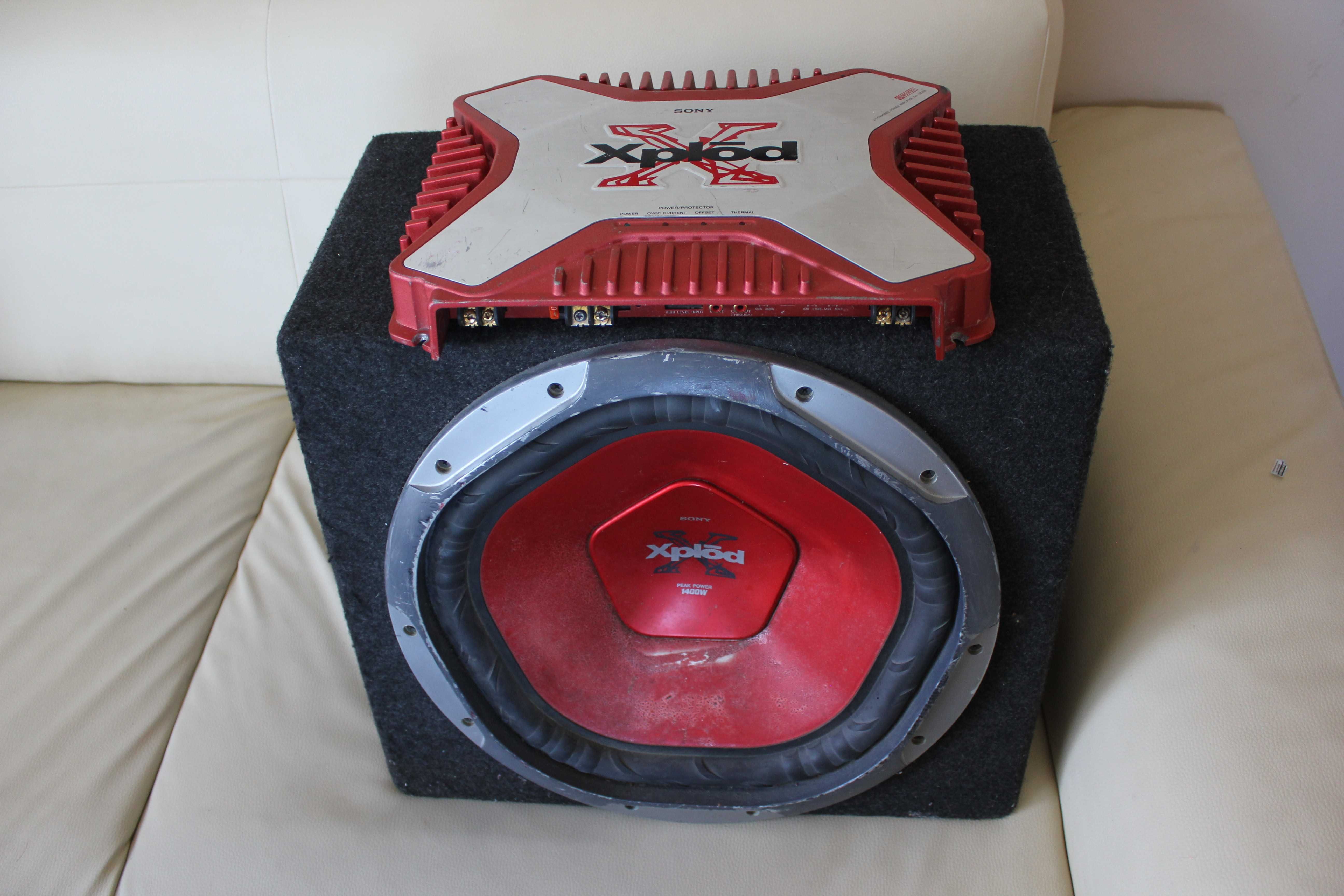 Sony xplod 1400w 15" subwoofer 38cm Wzmacniacz xplod XM-1502SX zestaw